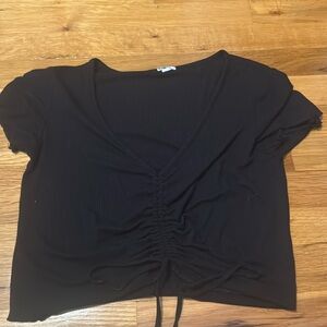 black garage baby tee